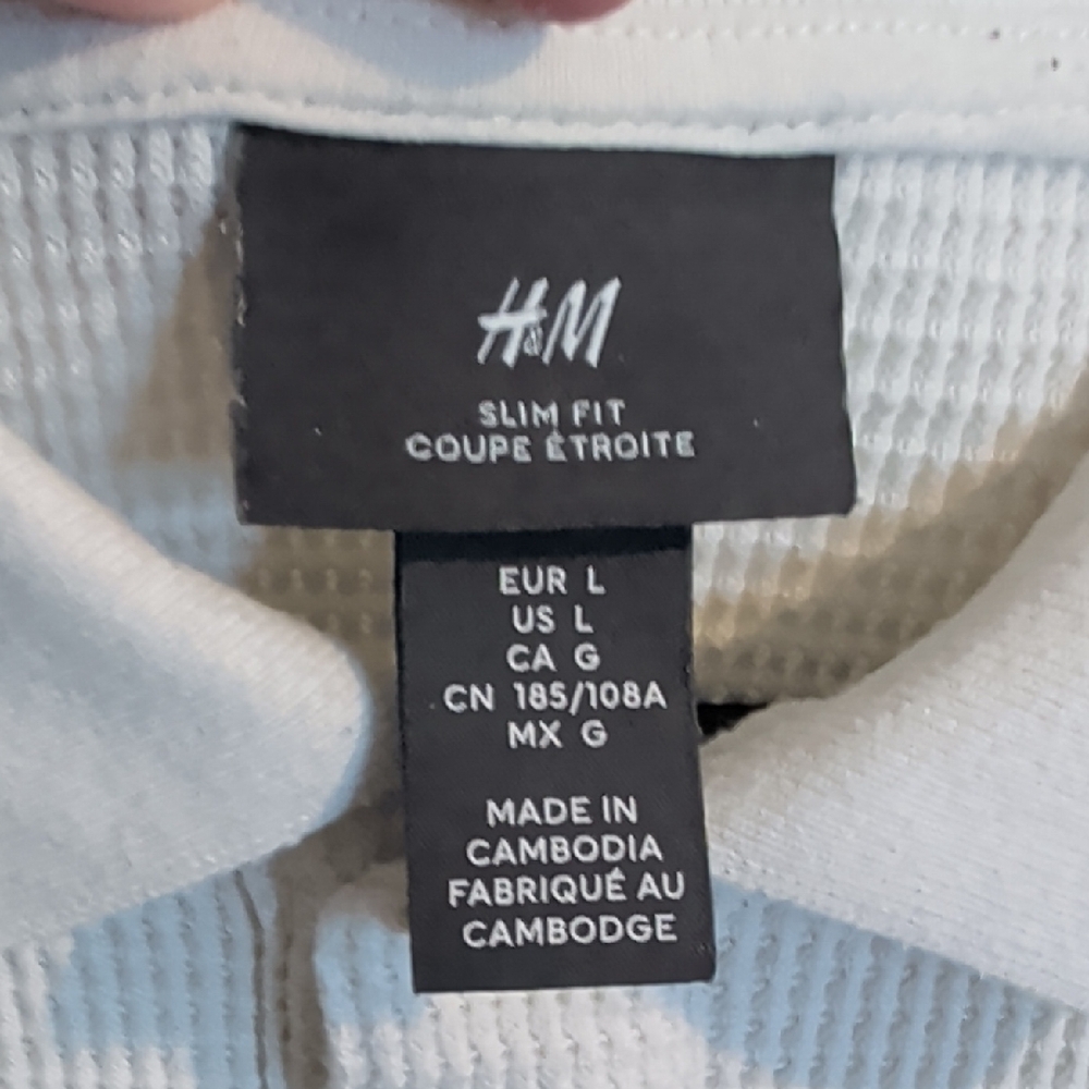 H&M Men's Beige Polo Shirt - Picture 2 of 7
